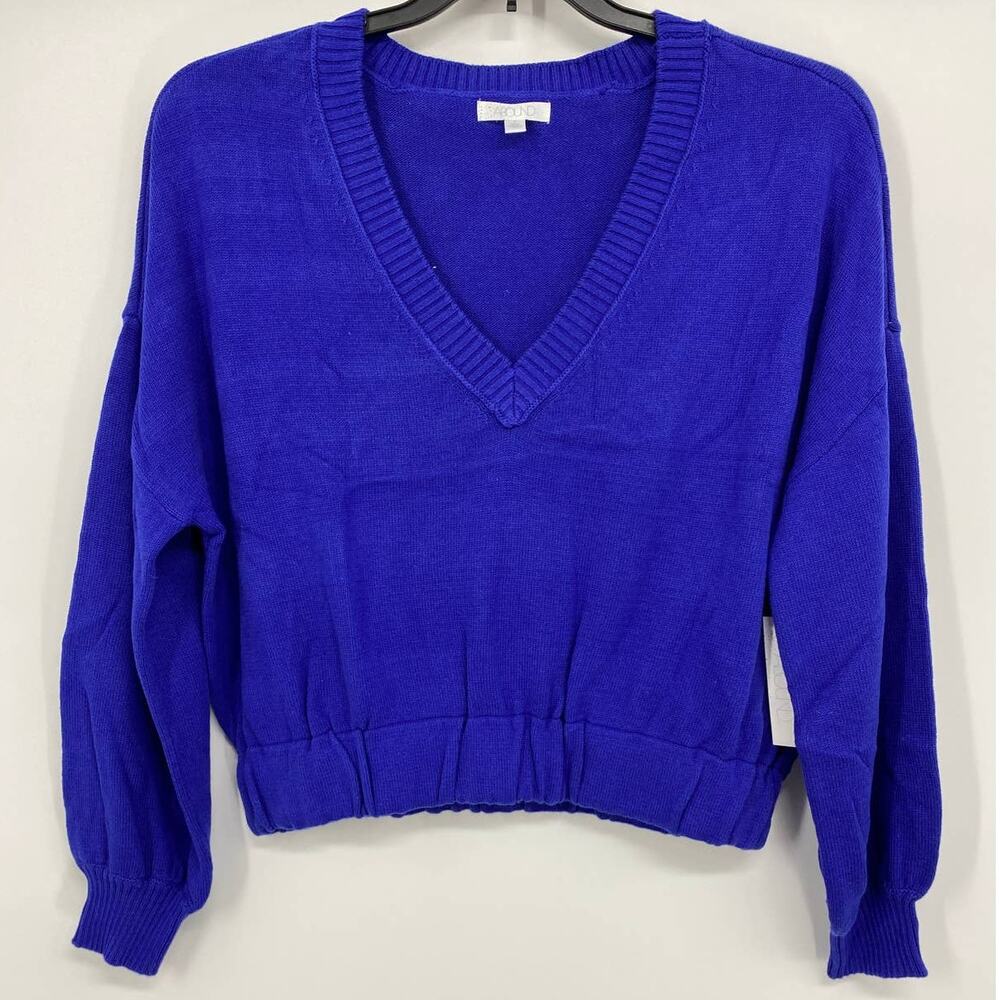 Abound Womens Blue Vneck Long Sleeve Sweater NEW Size Small